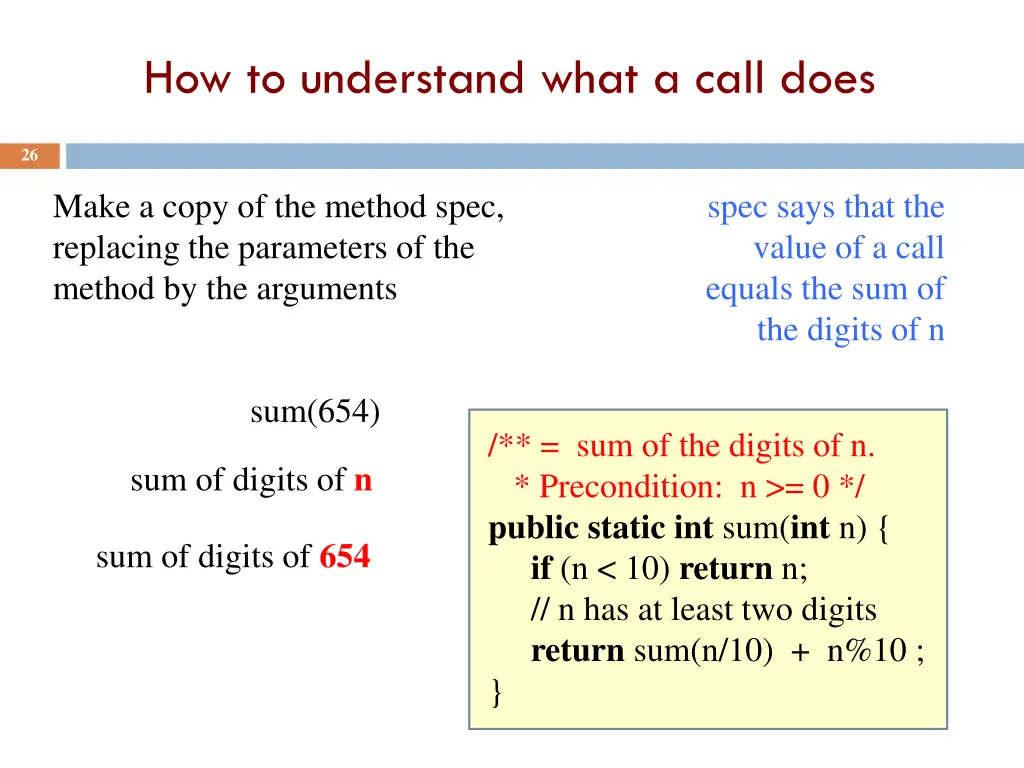 how to understand what a call does