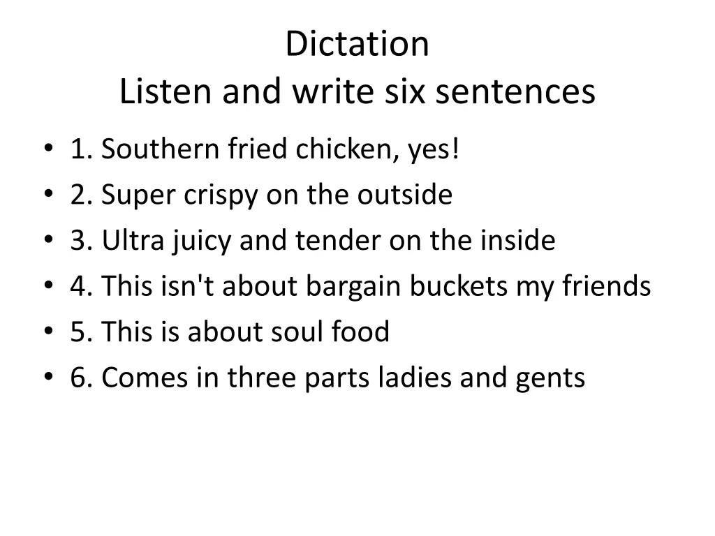 dictation