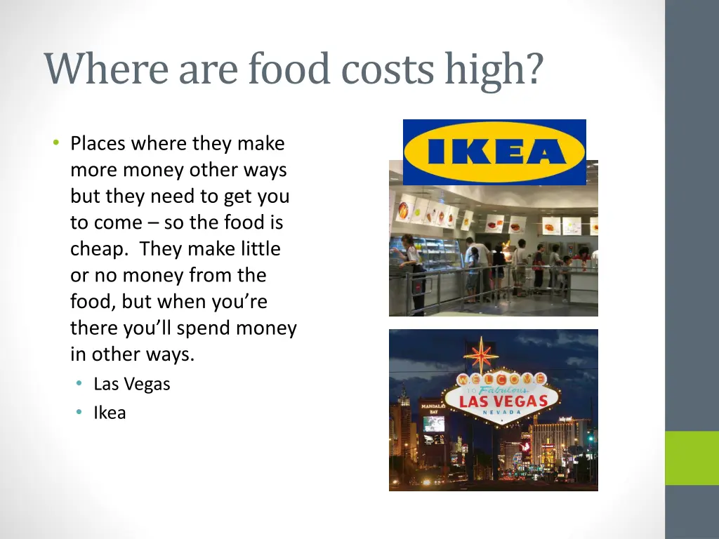 where are food costs high