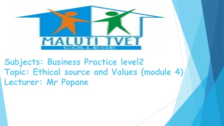 subjects business practice level2 topic ethical