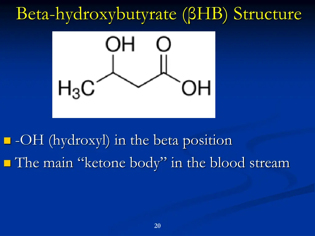 beta hydroxybutyrate hb structure