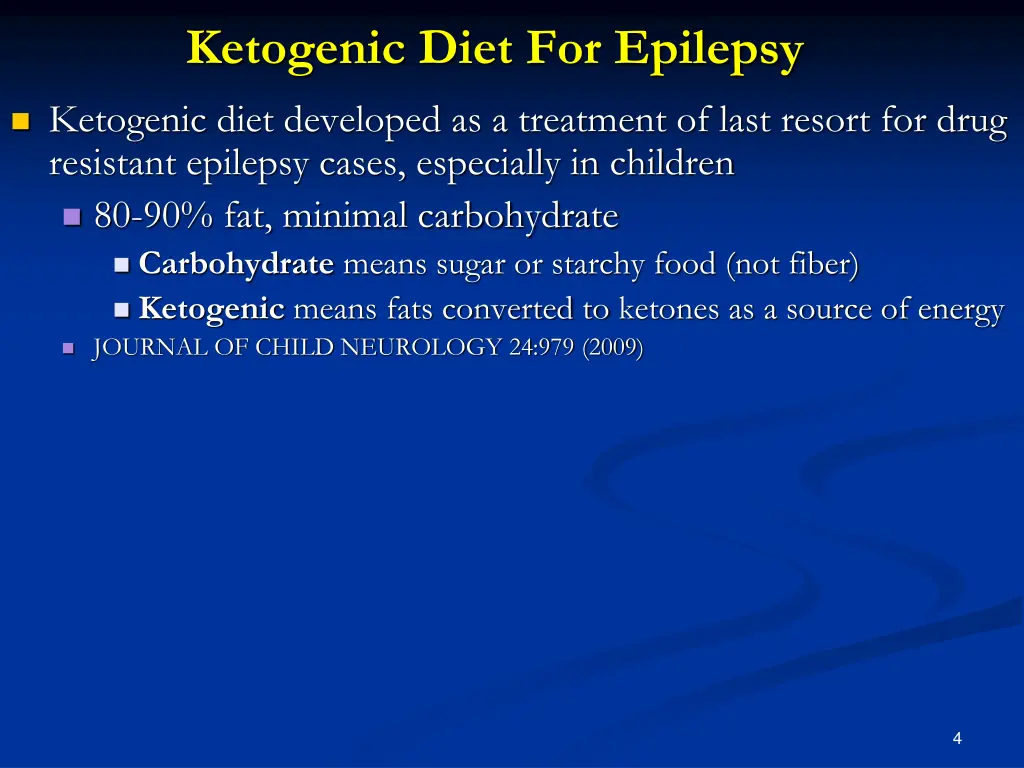 ketogenic diet for epilepsy