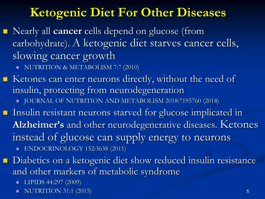 ketogenic diet for other diseases