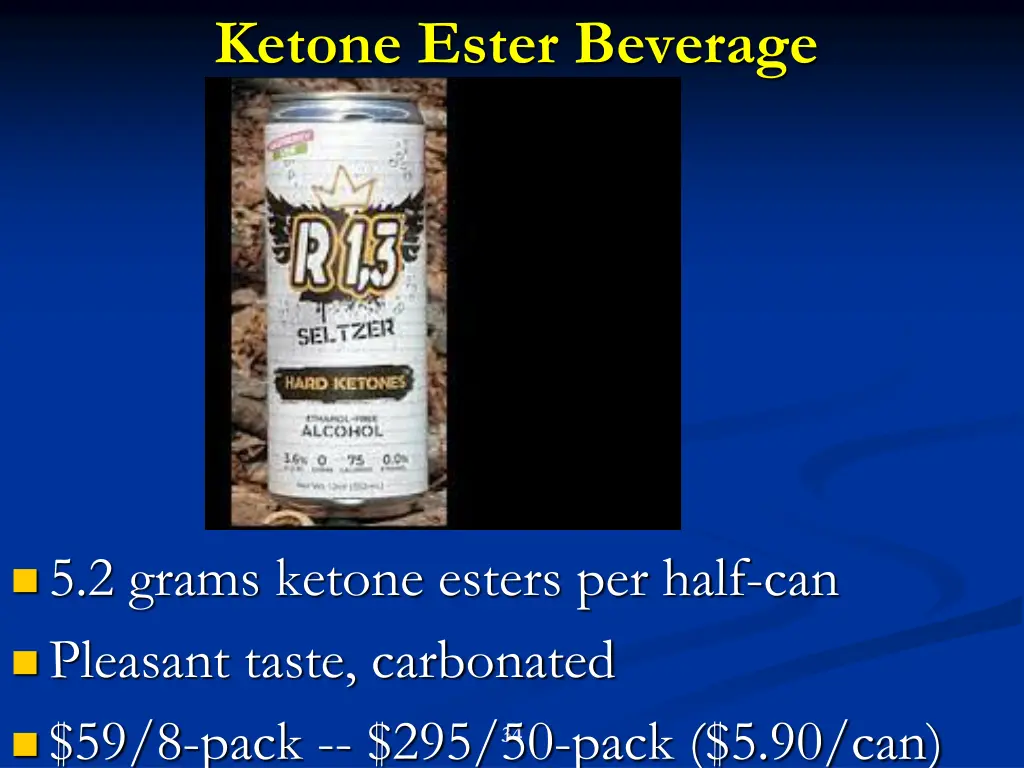 ketone ester beverage