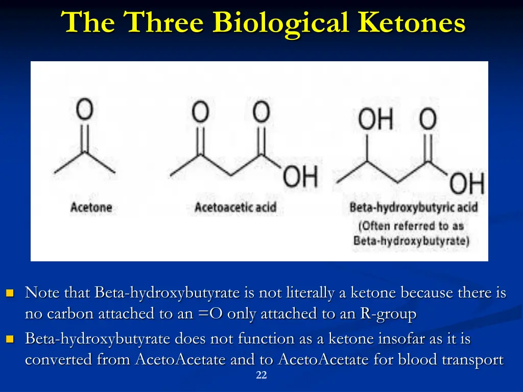 the three biological ketones