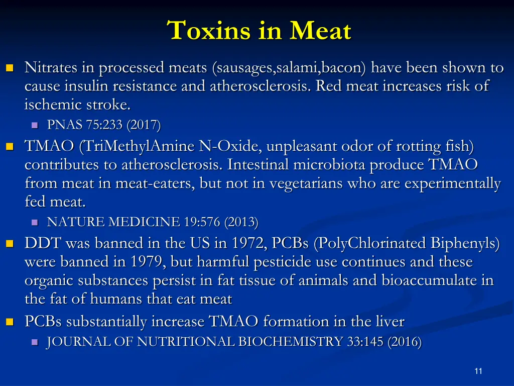 toxins in meat