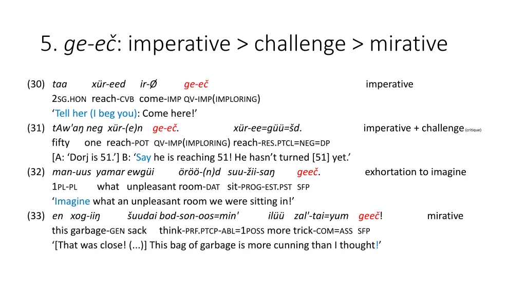 5 ge e imperative challenge mirative