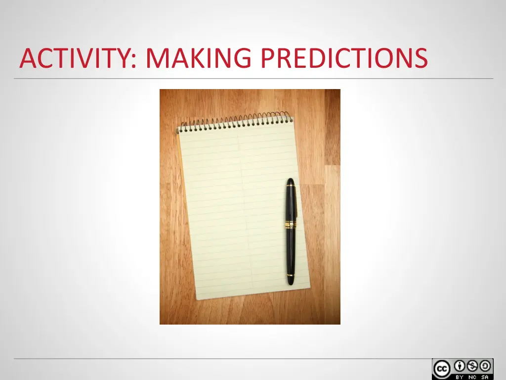 activity making predictions