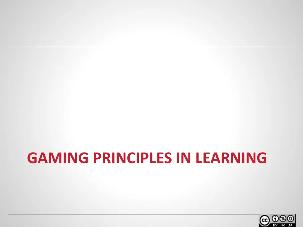 gaming principles in learning