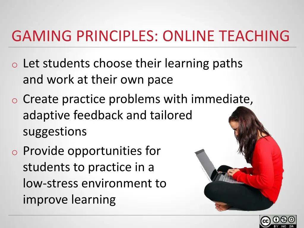 gaming principles online teaching