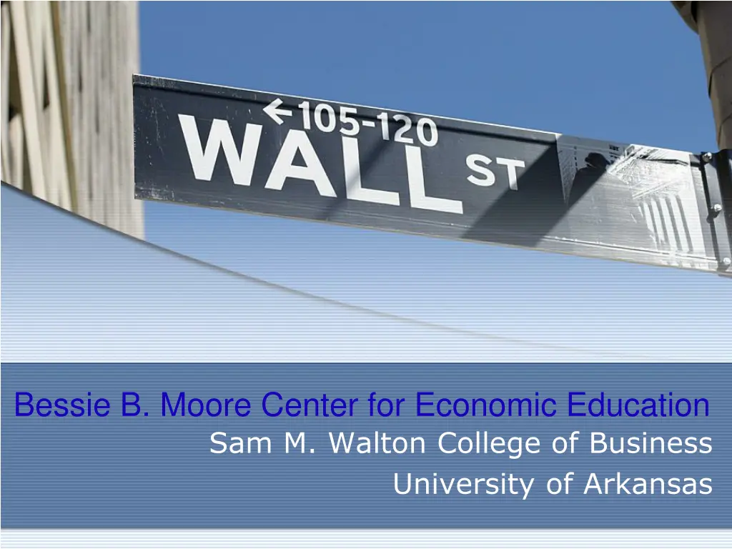 bessie b moore center for economic education