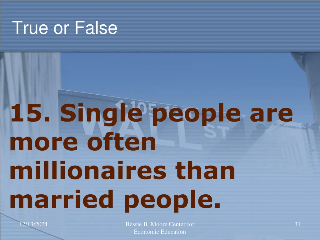 true or false 14