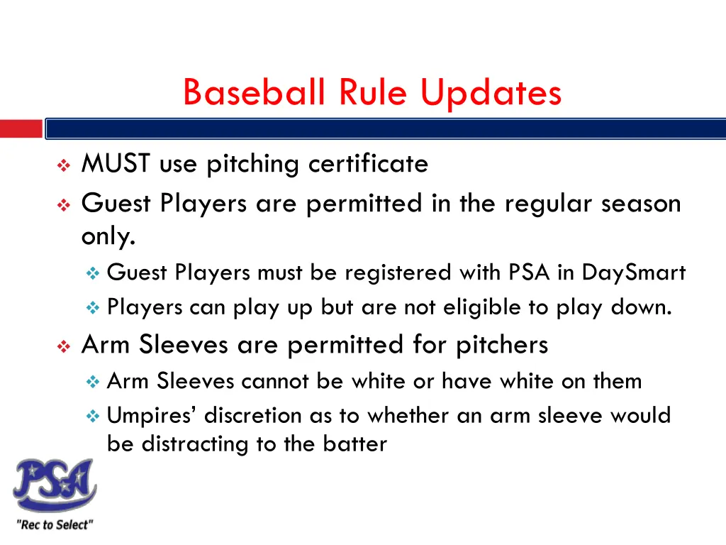 baseball rule updates