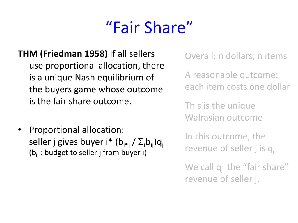 fair share 1