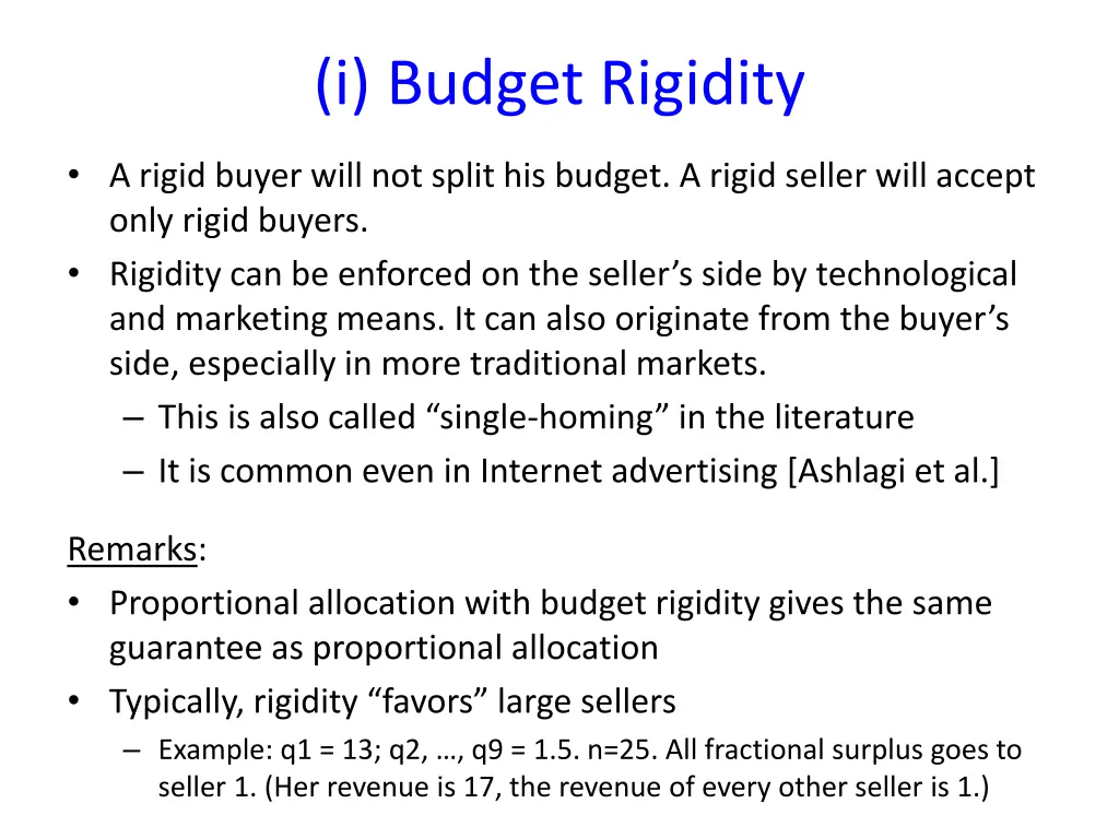 i budget rigidity