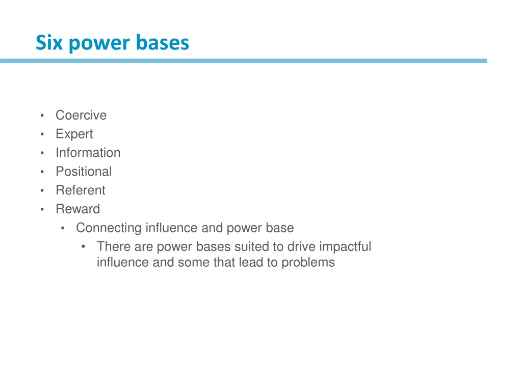 six power bases