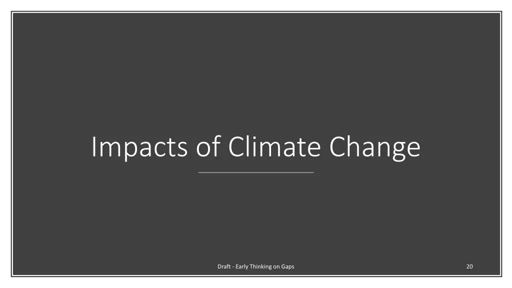 impacts of climate change