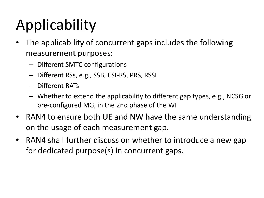 applicability the applicability of concurrent