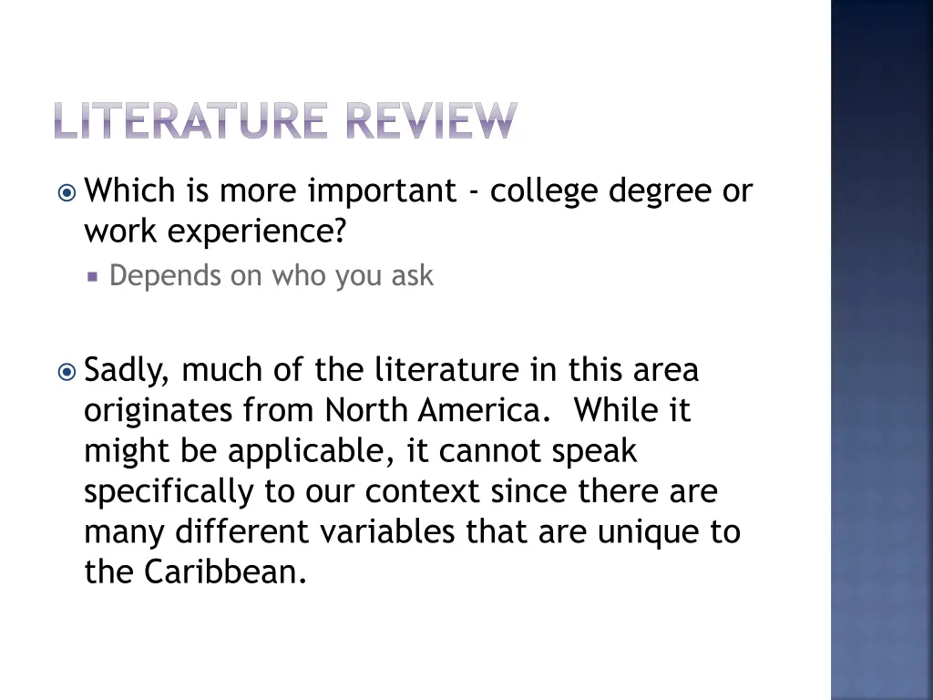 literature review 1