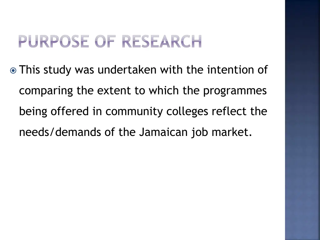 purpose of research