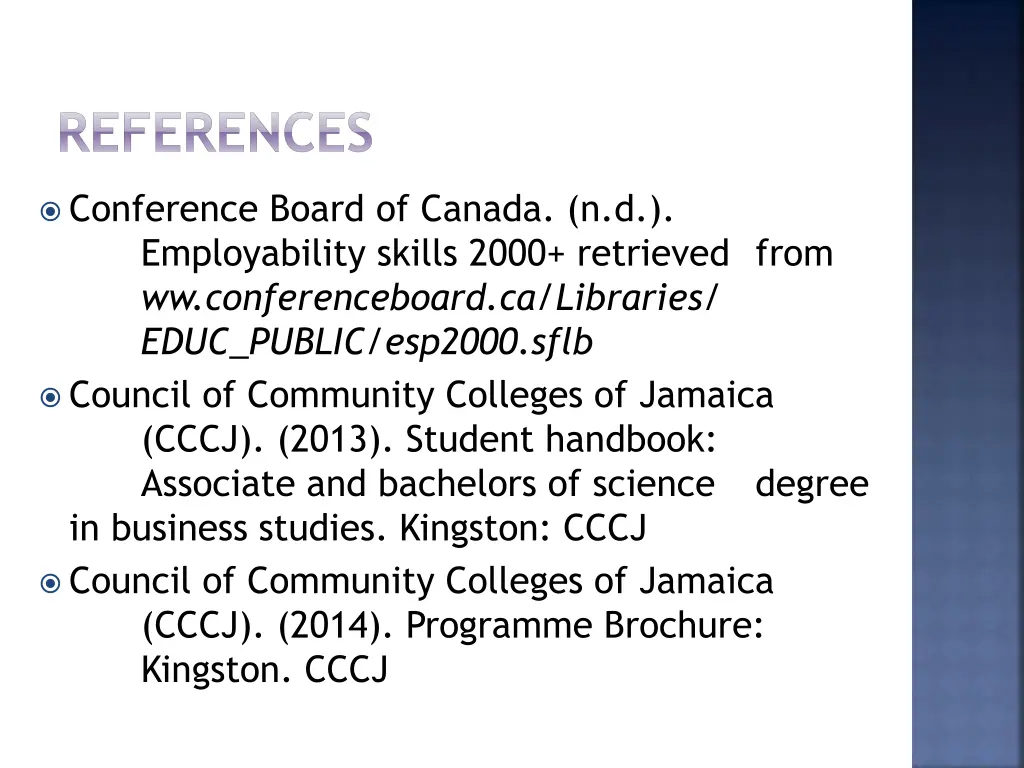 references 1