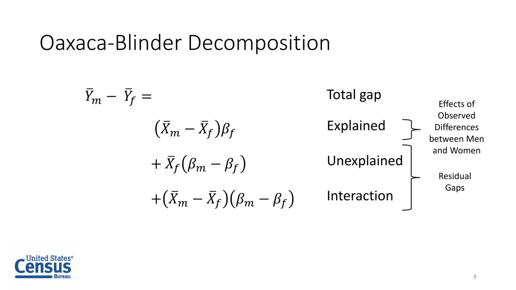 oaxaca blinder decomposition