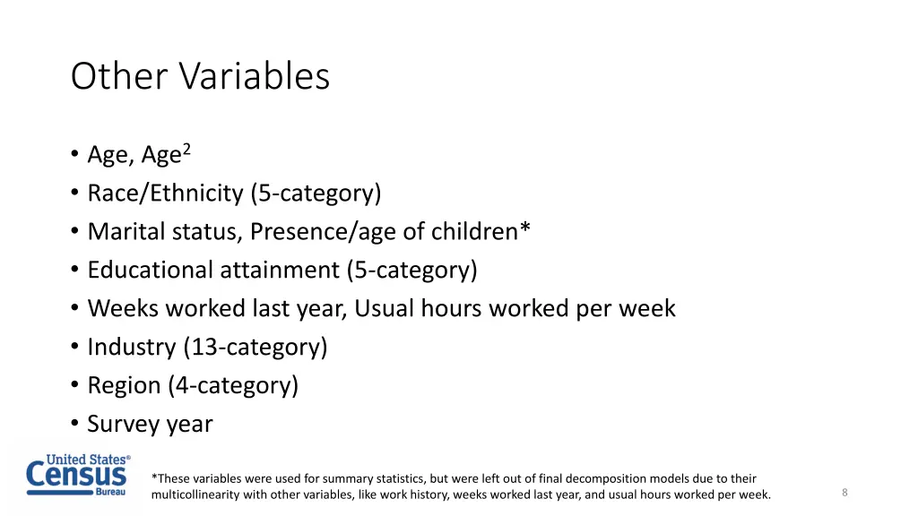 other variables