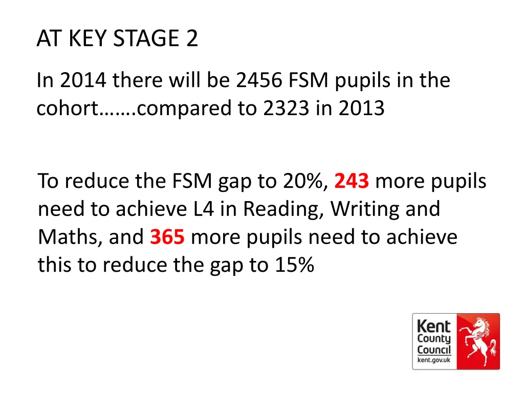 at key stage 2