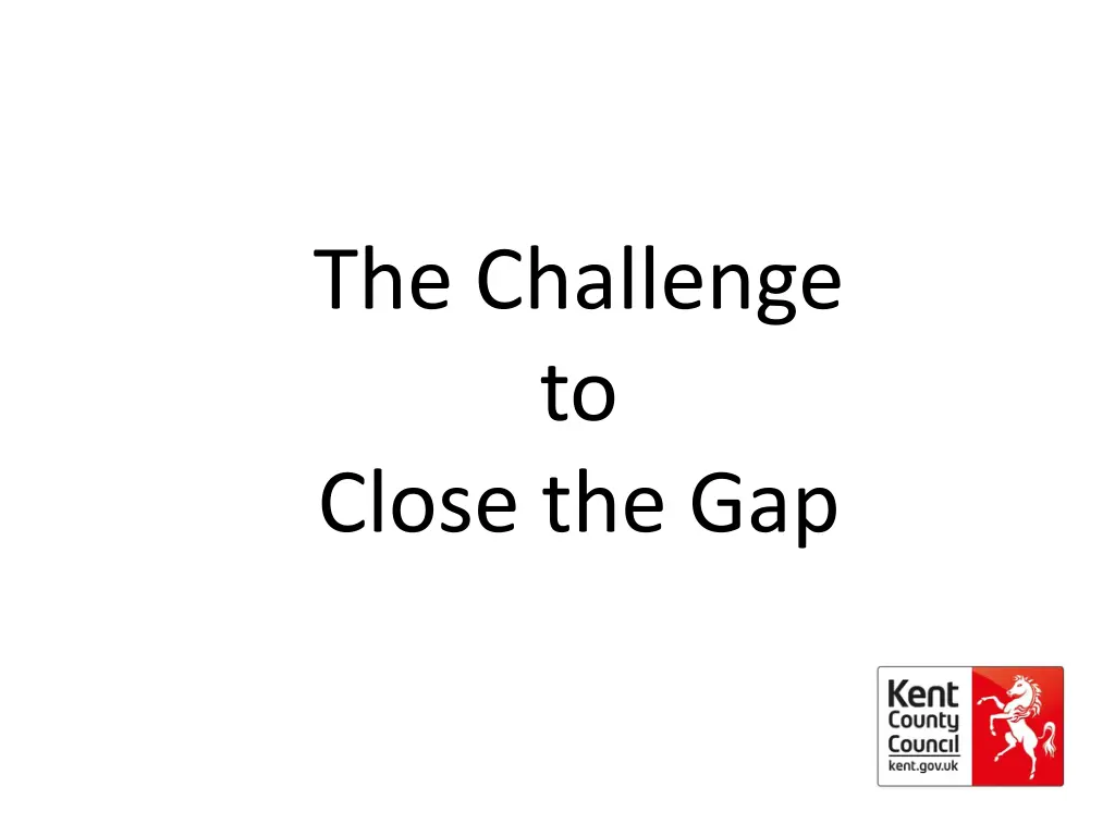 the challenge to close the gap