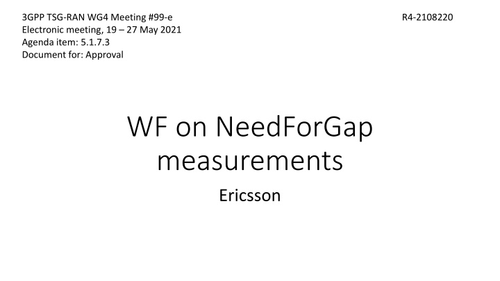 3gpp tsg ran wg4 meeting 99 e electronic meeting