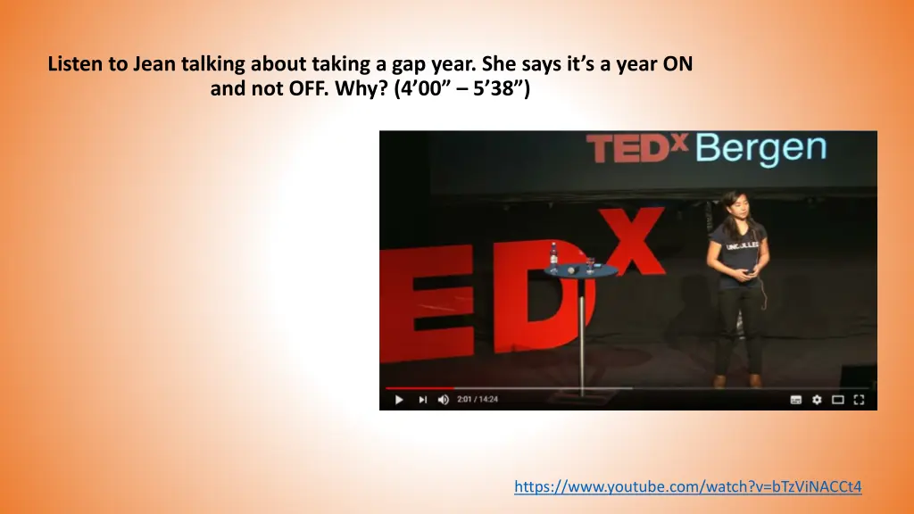 listen to jean talking about taking a gap year