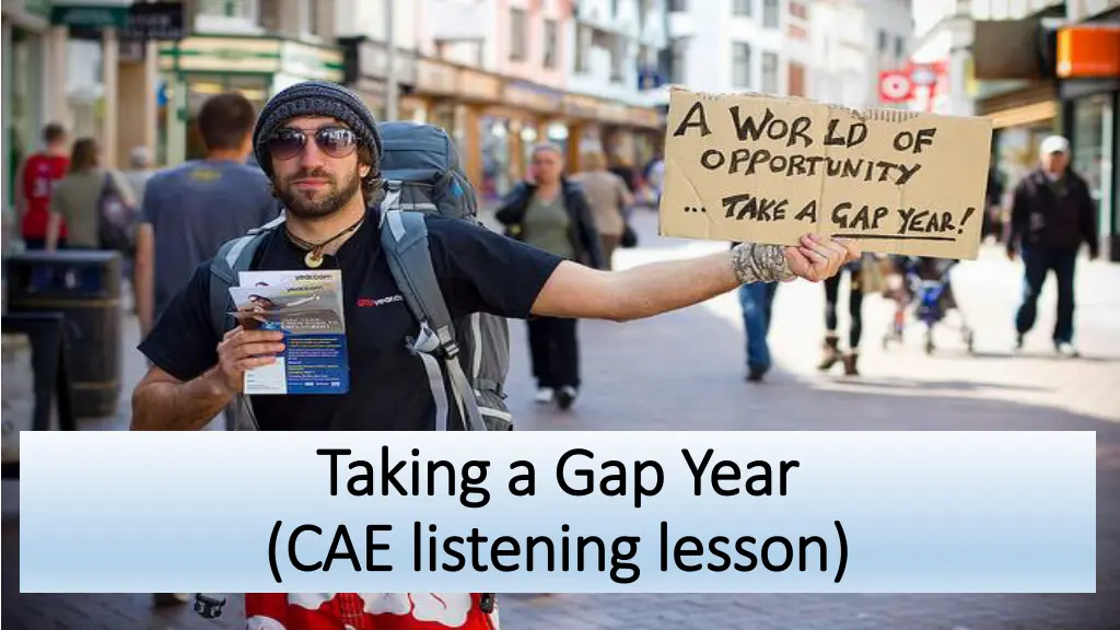 taking taking a gap cae cae listening listening 1