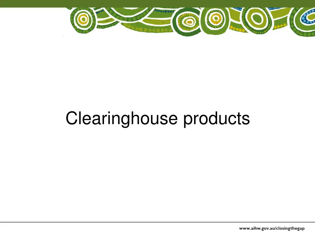 clearinghouse products