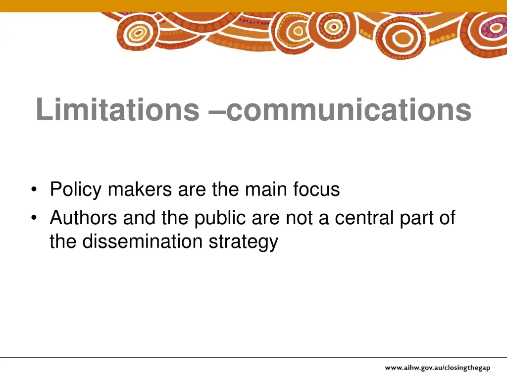 limitations communications