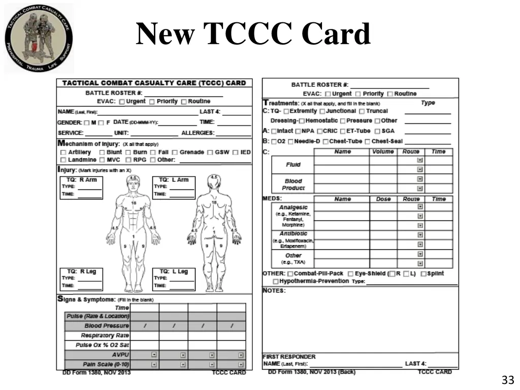 new tccc card