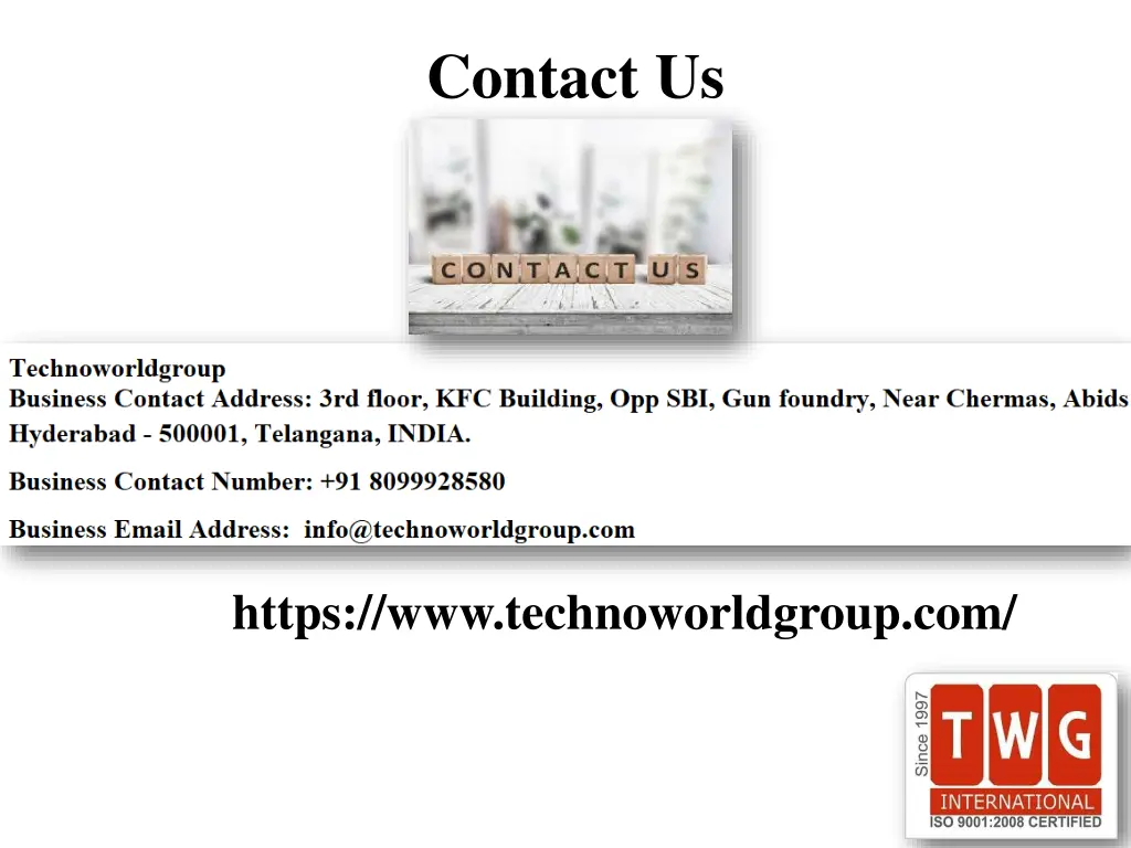 contact us