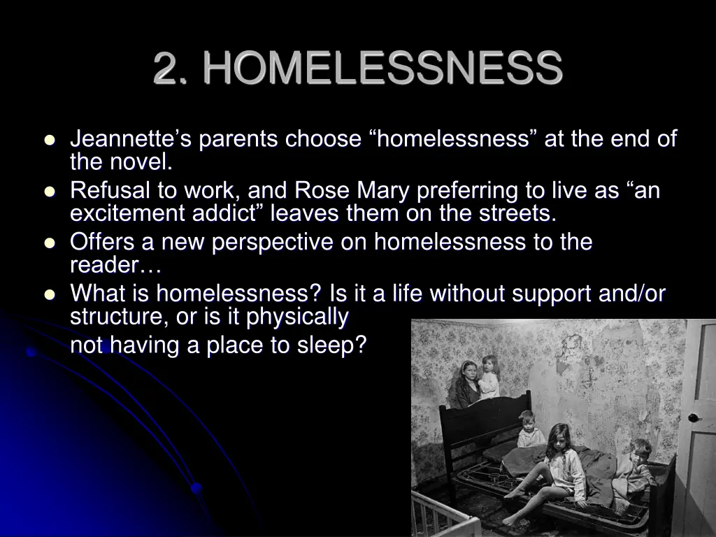 2 homelessness