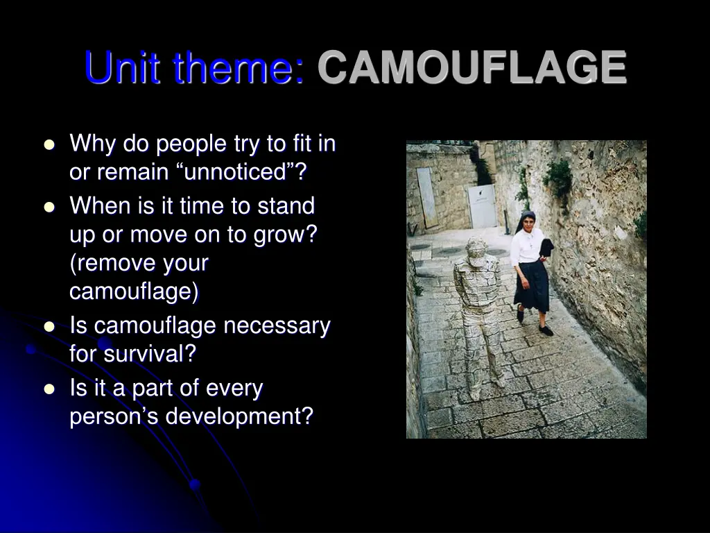 unit theme camouflage