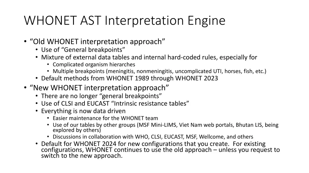 whonet ast interpretation engine