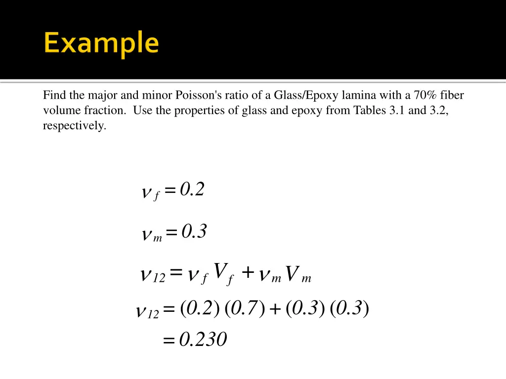 find the major and minor poisson s ratio
