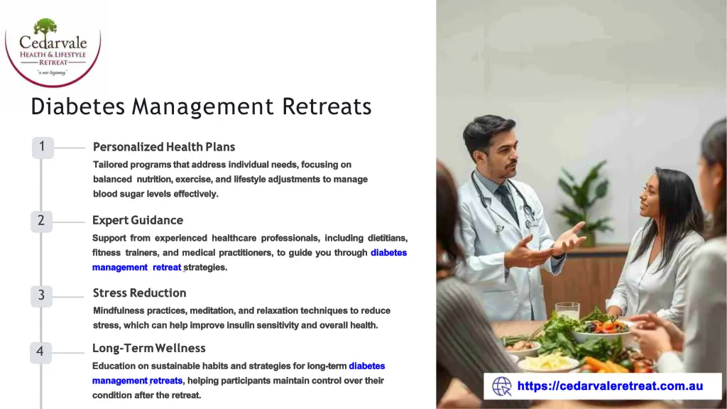 diabetes management retreats