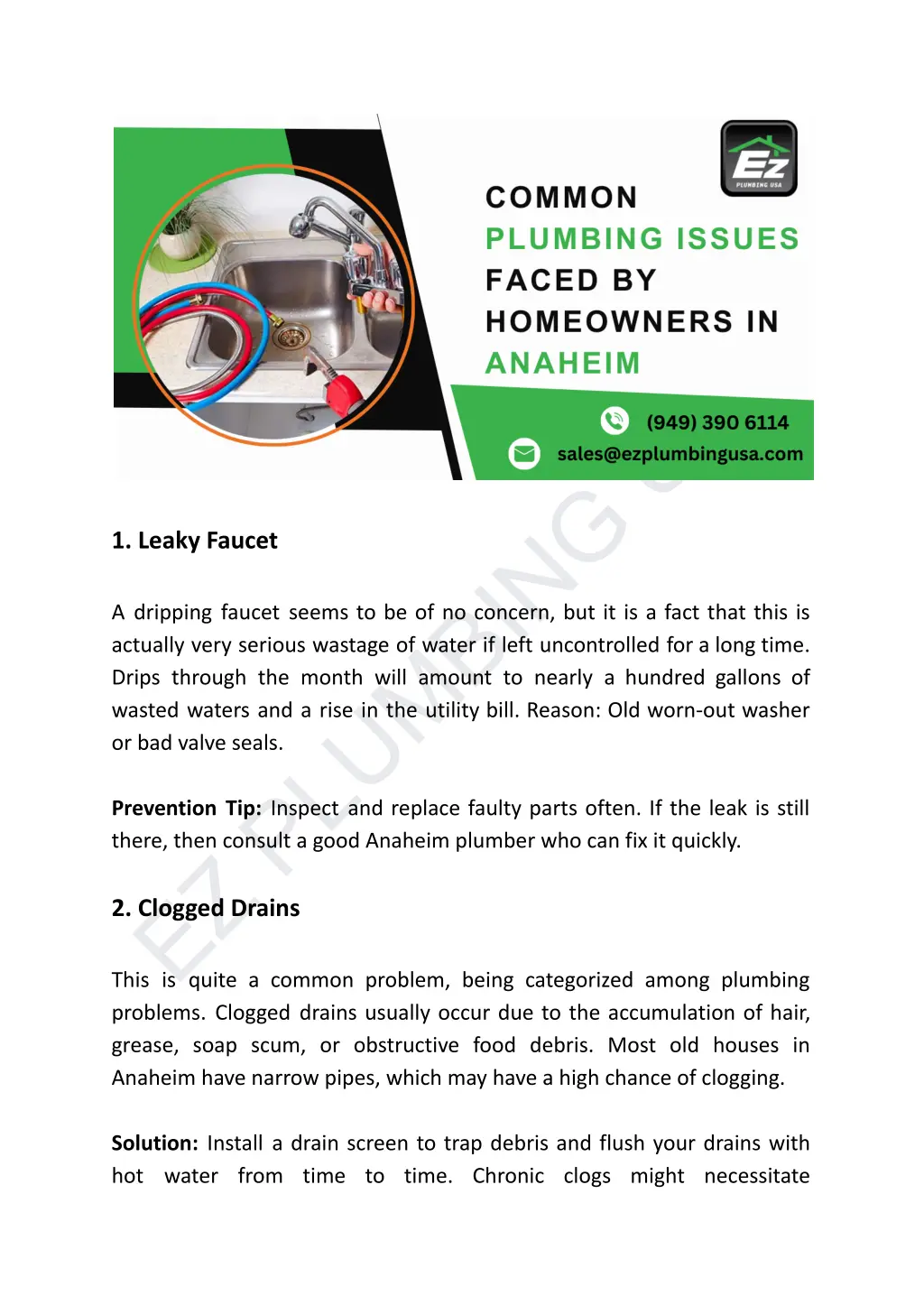 ez plumbing usa this is quite a common problem