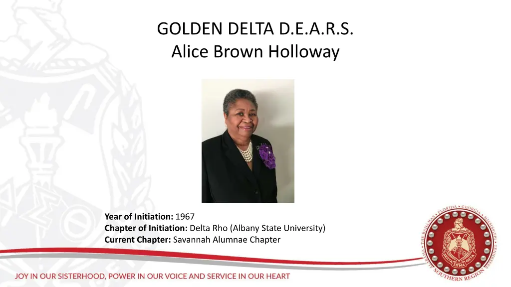 golden delta d e a r s alice brown holloway
