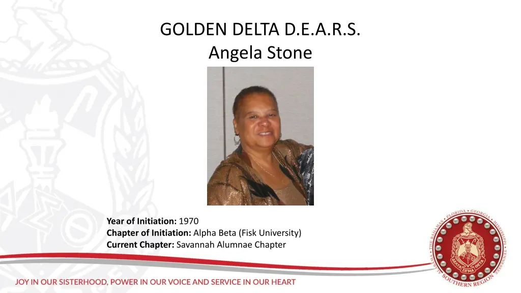 golden delta d e a r s angela stone