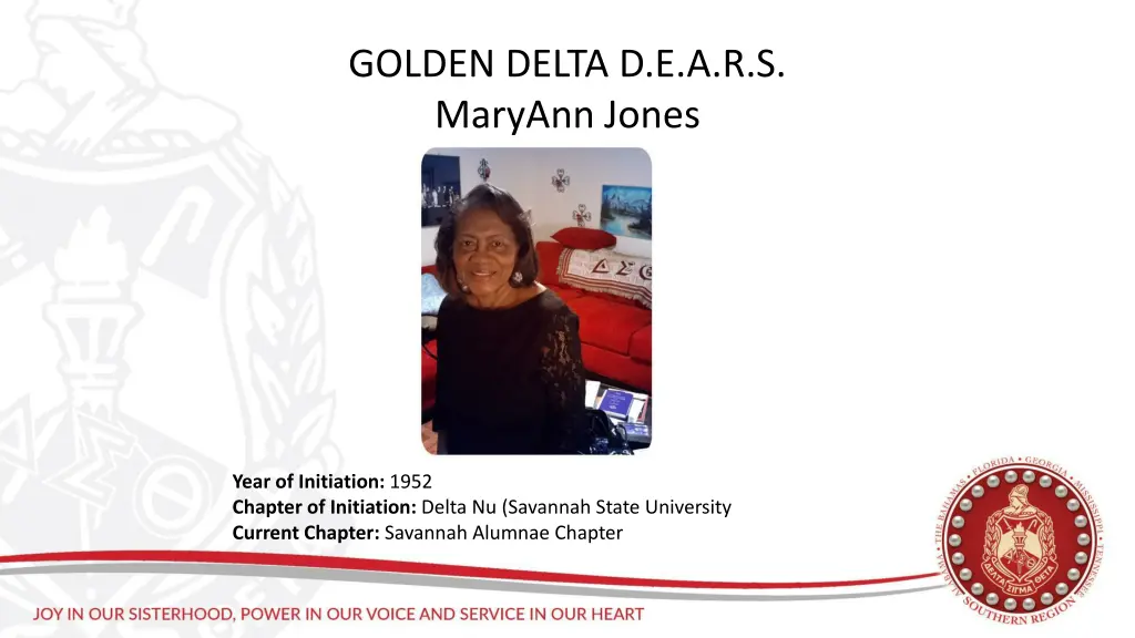 golden delta d e a r s maryann jones