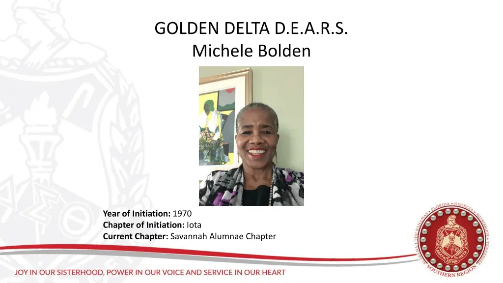 golden delta d e a r s michele bolden