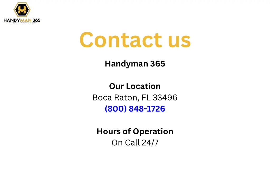 contact us