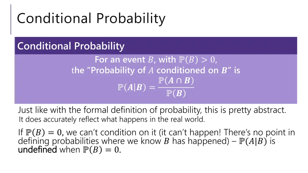 conditional probability 1