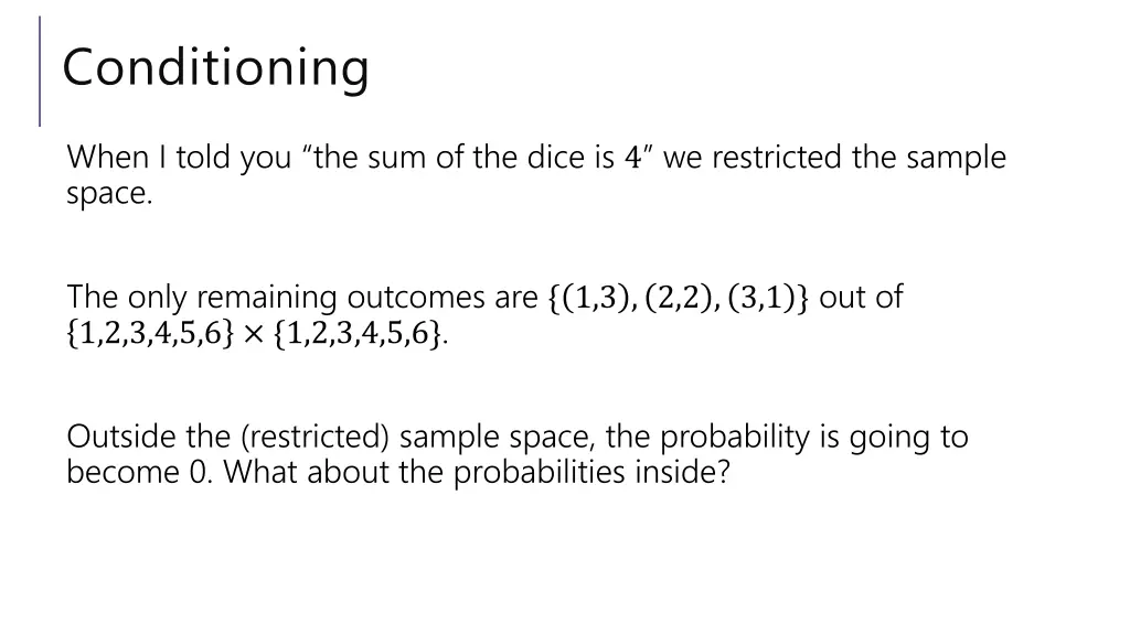 conditioning 1