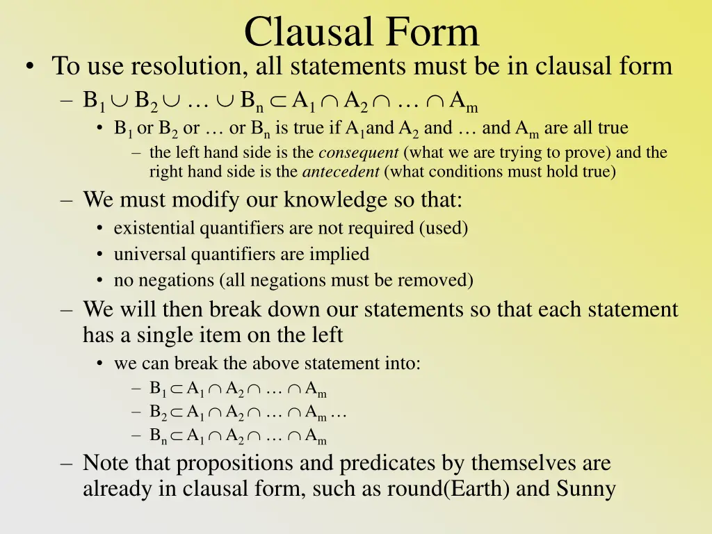 clausal form
